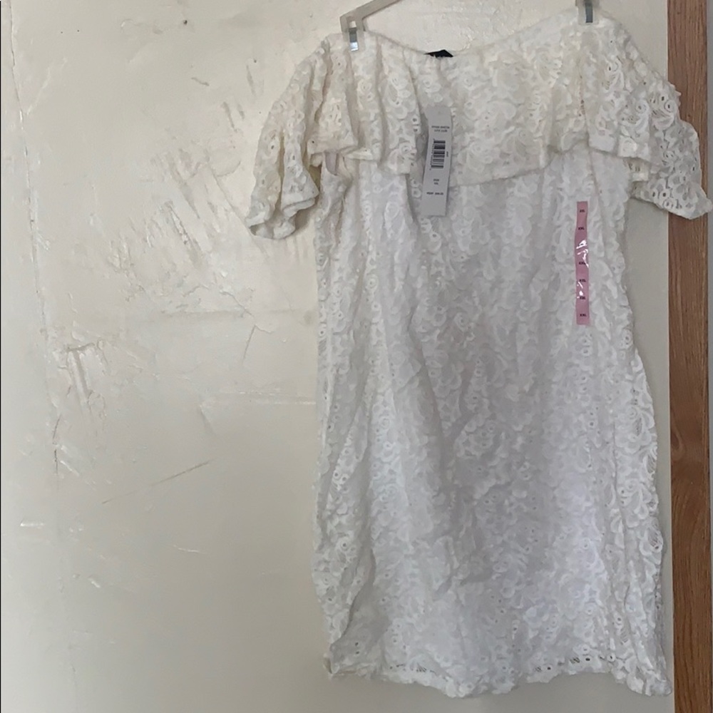 Tiana B. Off-The-Shoulder White Dress $75 OBO